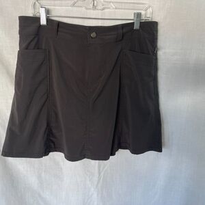 LL Bean Womens Skort Black Size 10 Regular